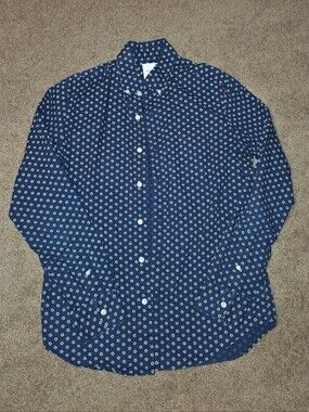 Navy button down dress shirt